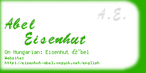 abel eisenhut business card